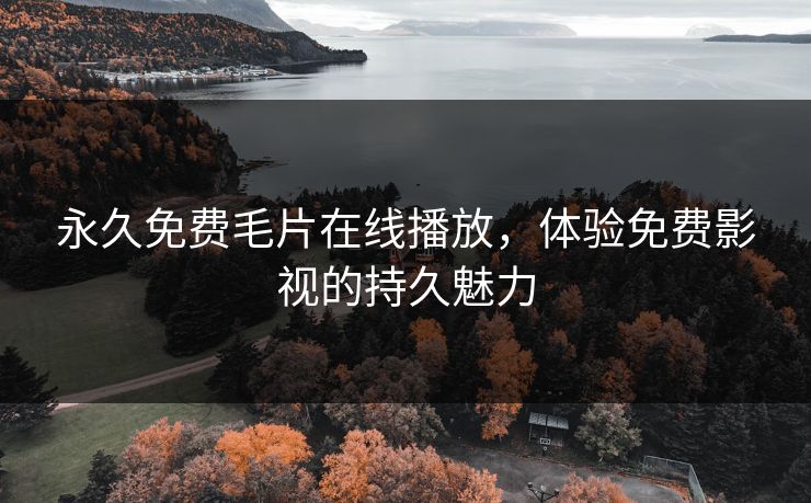永久免费毛片在线播放，体验免费影视的持久魅力